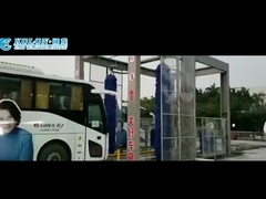 Kolon 4 sikat drive otomatis melalui mesin cuci rollover tekanan tinggi