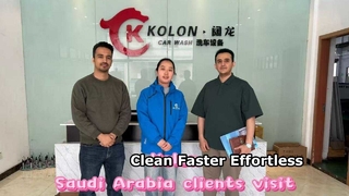 Kolon dengan hangat menyambut klien berharga dari Arab Saudi mengunjungi perusahaan kami