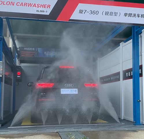 Menghemat tenaga kerja Otomatis tanpa sentuh Mesin cuci mobil KL360-1 15kw Pompa air 12kw Air Dryer