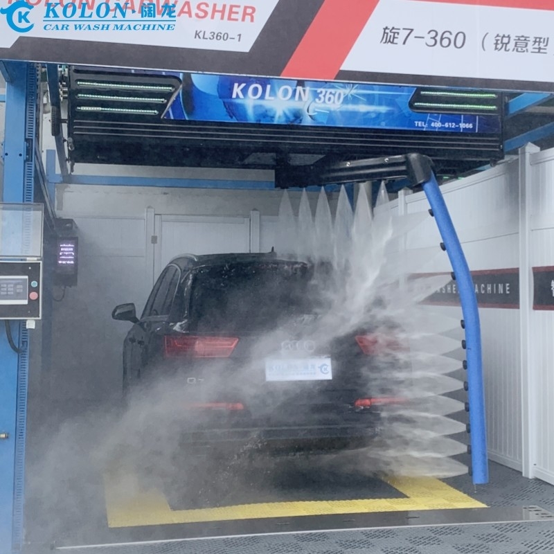 Menghemat tenaga kerja Otomatis tanpa sentuh Mesin cuci mobil KL360-1 15kw Pompa air 12kw Air Dryer