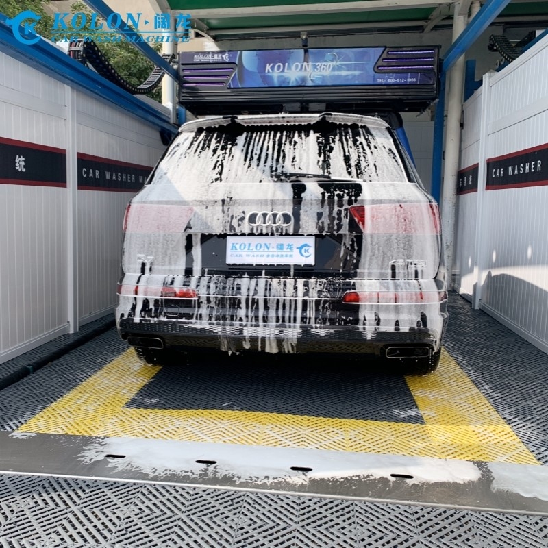Menghemat tenaga kerja Otomatis tanpa sentuh Mesin cuci mobil KL360-1 15kw Pompa air 12kw Air Dryer