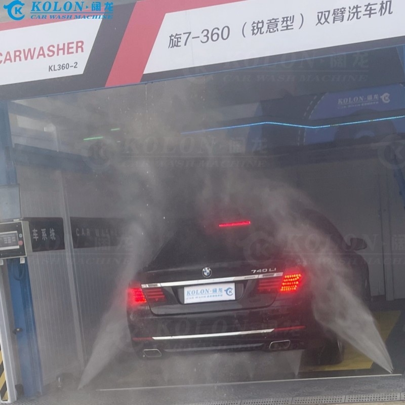 Mesin cuci mobil otomatis tanpa sikat tanpa sentuh KL360-2 15kw Pompa air 12kw Air Dryer