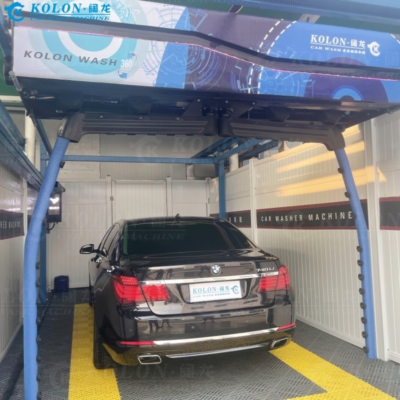 Mesin cuci mobil otomatis tanpa sikat tanpa sentuh KL360-2 15kw Pompa air 12kw Air Dryer