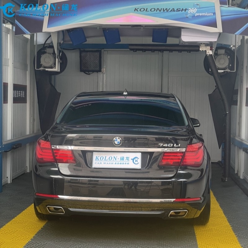 Otomatis Touchless Contactless Touchless Car Wash Machine KL360 Premium 22kw Pompa Air, 33kw Air Dryer