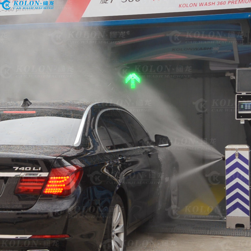 Otomatis Touchless Contactless Touchless Car Wash Machine KL360 Premium 22kw Pompa Air, 33kw Air Dryer