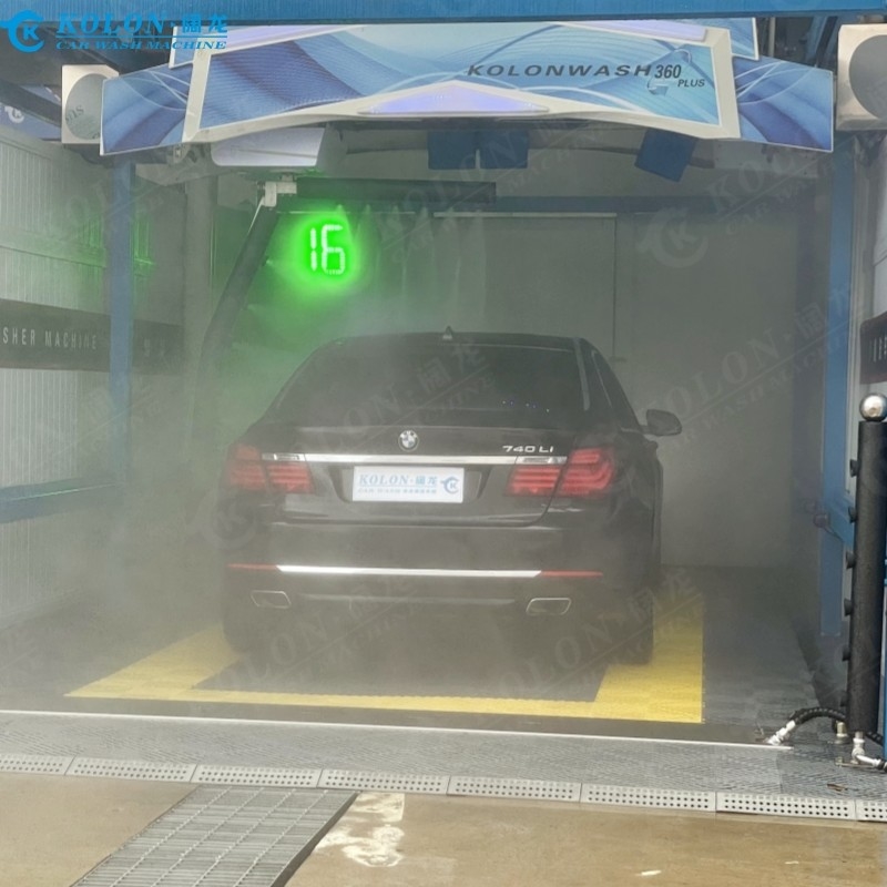 Mesin cuci mobil otomatis tanpa sentuhan Peralatan KL-360 PLUS 22kw Pompa air 22kw Fan