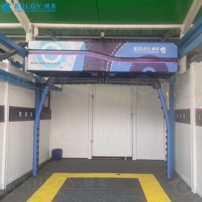 Mesin cuci mobil otomatis tanpa sikat tanpa sentuh KL360-2 15kw Pompa air 12kw Air Dryer