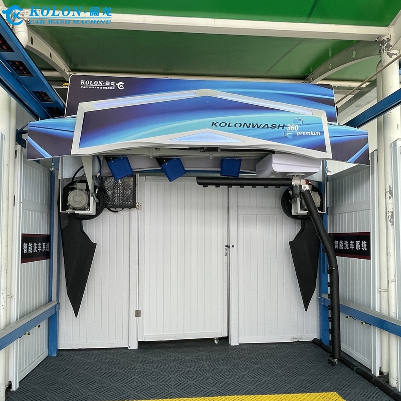 Otomatis Touchless Contactless Touchless Car Wash Machine KL360 Premium 22kw Pompa Air, 33kw Air Dryer