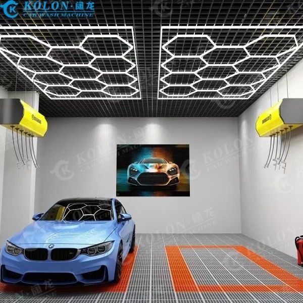 LED Rincian Pekerjaan Tabung Lampu Untuk bengkel mobil Honeycomb