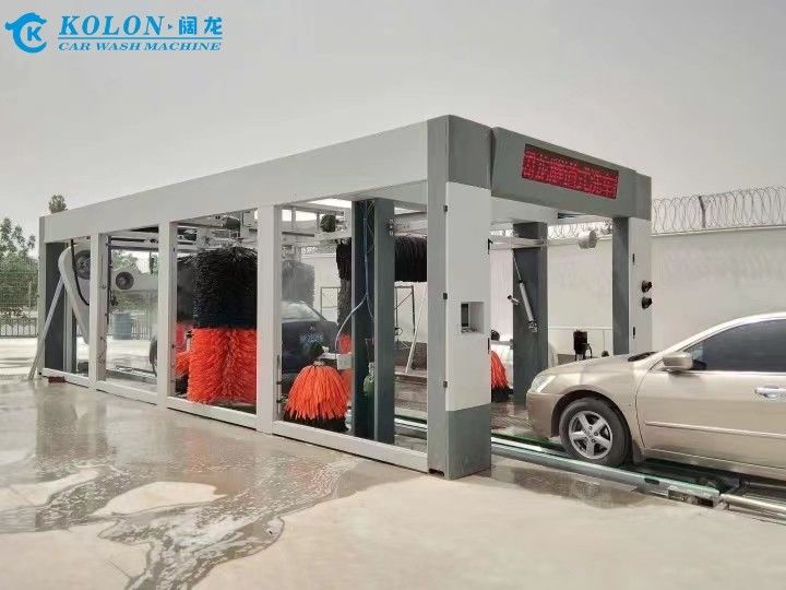 Kolon Full Automatic 13 Brushes Tunnel Car Wash Machine dengan Soft Touch Brushes dan Sistem Air Tekanan Tinggi untuk Pembersihan mendalam