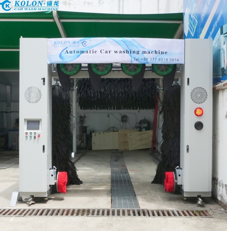 Mesin cuci mobil 7 sikat rollover sistem otomatis penuh/alat cuci mobil untuk stasiun cuci mobil