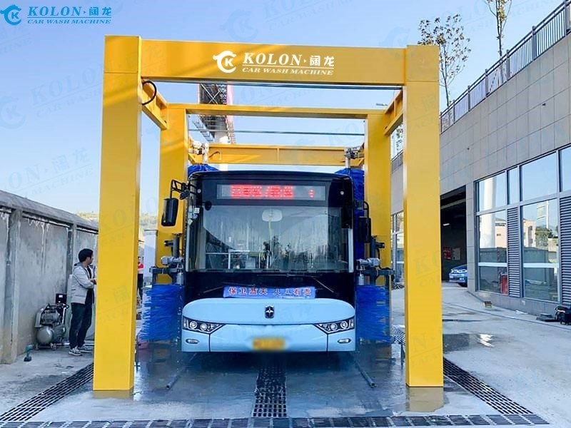 KOLON Mesin pembersih bus otomatis dengan kecepatan pembersihan 2-3 menit/mobil