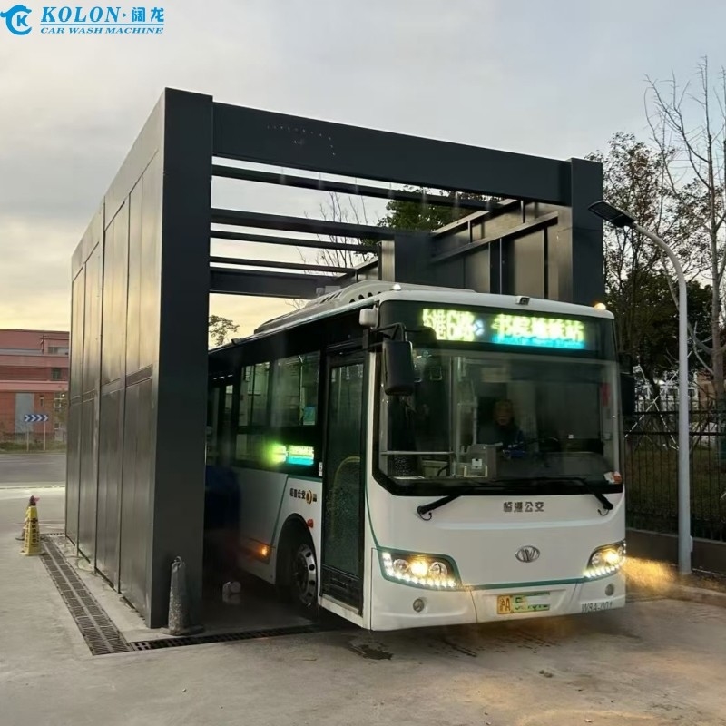 Menghemat waktu 3-5 menit per mobil Bus Mesin pembersih dengan panjang maksimum tak terbatas