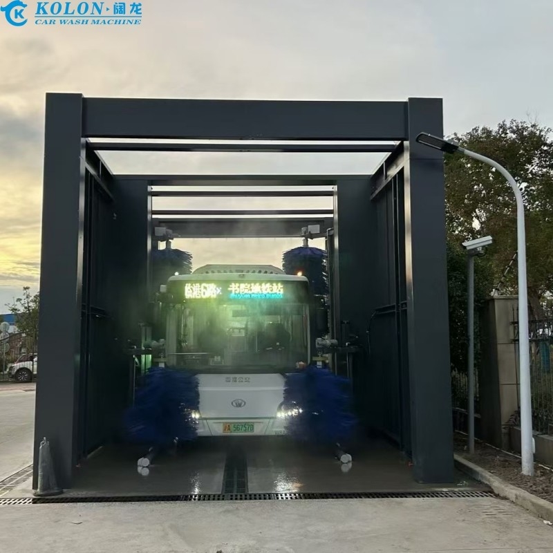 Menghemat waktu 3-5 menit per mobil Bus Mesin pembersih dengan panjang maksimum tak terbatas
